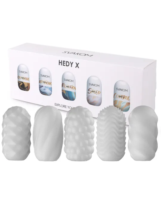 Kit De 5 Masturbadores Svakom Hedy X