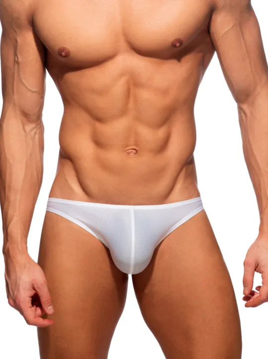 Slip Com Padrão Réptil - Branco