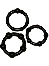 You2Toys Conjunto Anéis Ereção - 21 - 23 - 24mm Preto